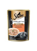 Sheba cat wet food  chicken with tuna in gravy70g